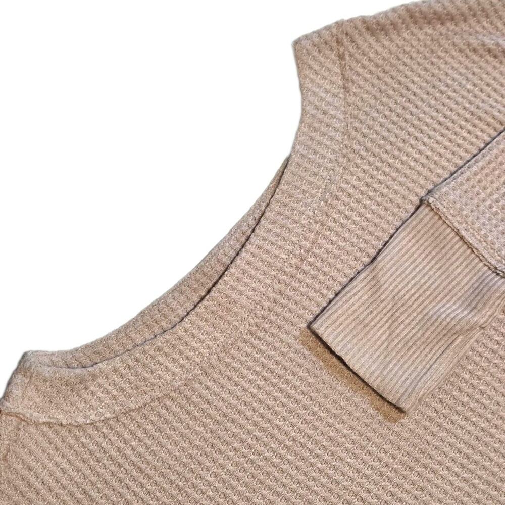 Free People We The Free North Short Thermal Tunic in Tan SZ M